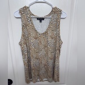 INC International Concepts Leopard Print Tank Top